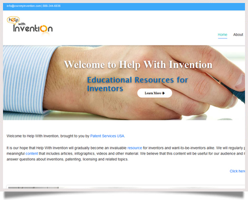 Help WIth Invention Website