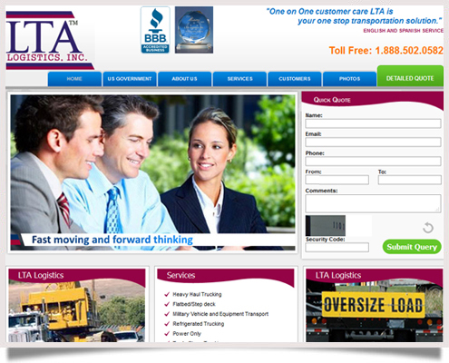 LTA Logistics Website