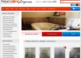 Metal Ceiling Express Website