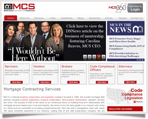 Mortgage Contracting Services Website