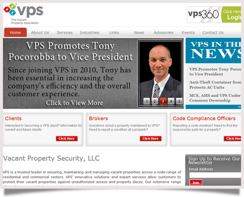 Vacant Property Security Website